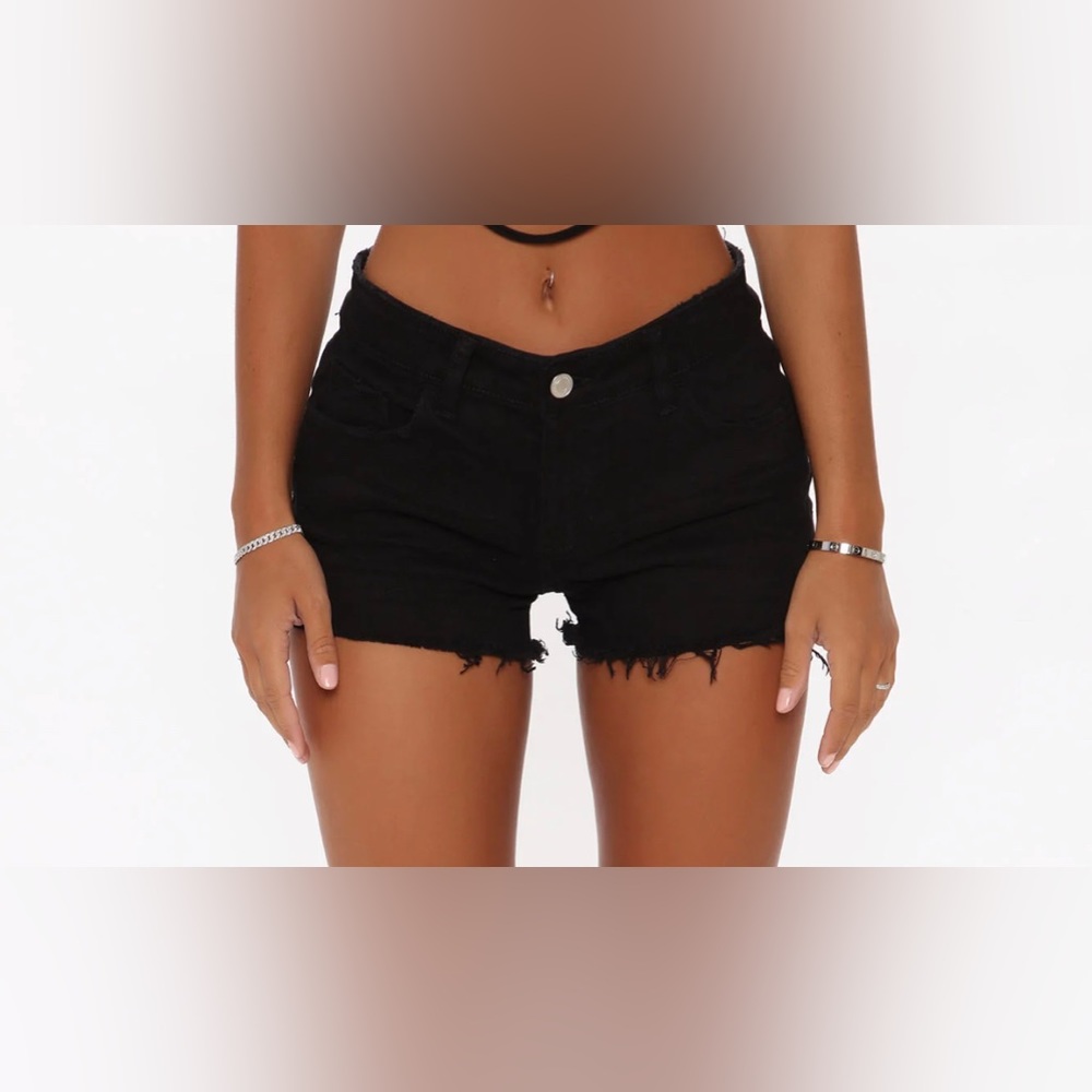 The essentials.. Black cut off shorts